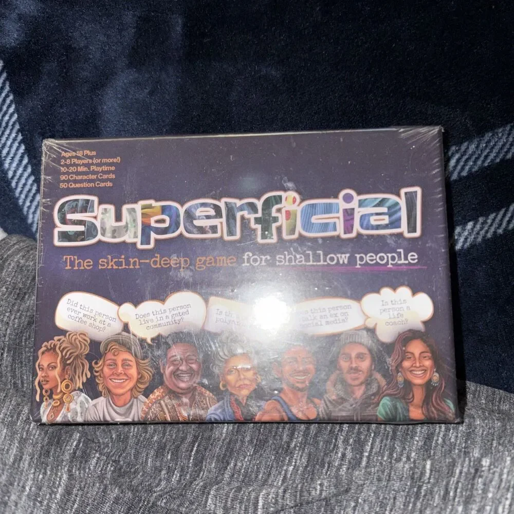 Superficial The Skin-Deep Game For Shallow People Ages 18+ 2-8 Players